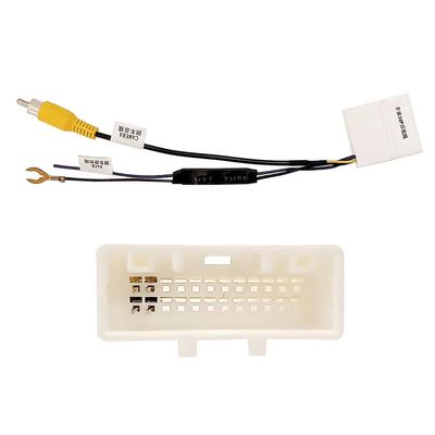 24Pin Retain OEM Fatory Car Parking Reverse Backup Rearview Camera Video in Cable Converter Adapter Plug for Toyota Selected Models