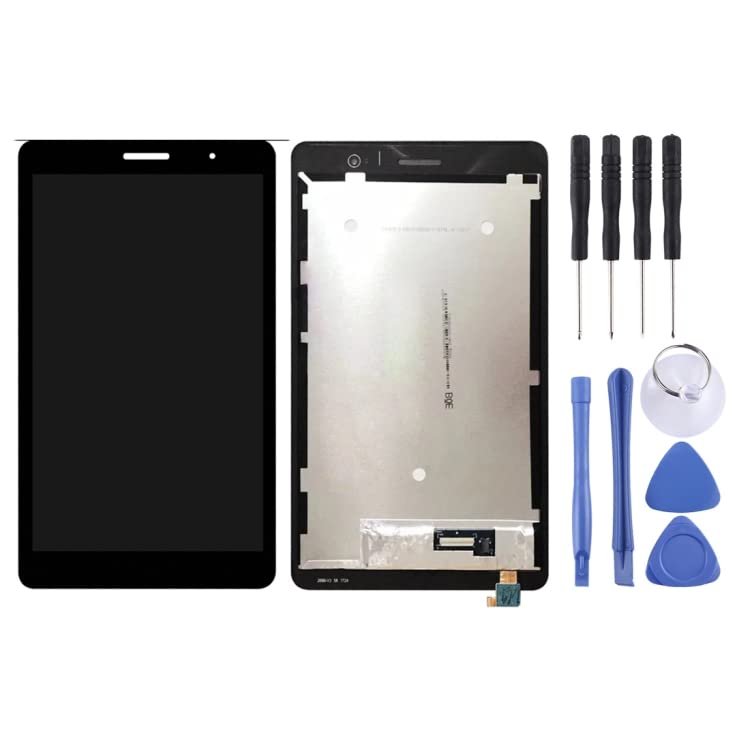 MPXPOTTHW Cell Phone Replacement OEM LCD Screen for Huawei Honor Play Meadiapad 2 / KOB-L09 / MediaPad T3 8.0 / KOB-W09 with Digitizer Full Assembly (Black) Spare Parts