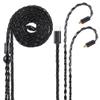 USB-C to Dual MMCX IEM Balance Earbud Cable, 8-Core OCC Silver-Plated HiFi Earphone Cable, Ultra-Flexible Digital Audio Upgrade for in-Ear Headphones (1.3m, Black) view 1