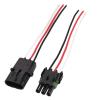 3 Pin Connector Waterproof 16-14 AWG 3-Wire Automotive Electrical Connectors Male and Female Way, 5Pair Accessory bb view 3