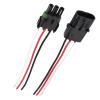 3 Pin Connector Waterproof 16-14 AWG 3-Wire Automotive Electrical Connectors Male and Female Way, 5Pair Accessory bb view 4