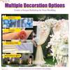 10ftx20ft Pipe and Drape Backdrop Stand with Base, Portable Wedding Party Background Support System Curtain Frame Metal Arch Frame for Wedding Baby Shower Birthday Parties Banquet Decorations view 4