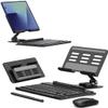 for Samsung Galaxy Z Fold 7 6 5 Trifold Stand and Keyboard, Aluminum Foldable Phone Stand Holder for Desk, 7.9 inch Mini Bluetooth Keyboard, 4 in 1 Portable Set Include Mouse and Pen view 1
