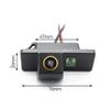 aSATAH AHD/CVBS Car Rear View Camera's Fisheye Lens License Plate Lamp-Camera with RCA Cable & Vehicle Camera for Nissan Qashqai X-Trail X Trail Sunny Versa Sedan & Backup Camera (CVBS-AHD) view 3