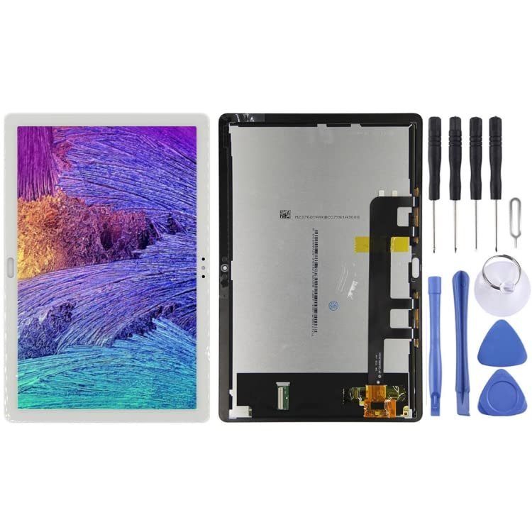 MPXPOTTHW Cell Phone Replacement OEM LCD Screen for Huawei MediaPad M5 Lite 10 BAH2-W19 BAH2-L09 with Digitizer Full Assembly(White) Spare Parts