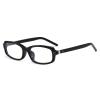 LJCZKA Small Rectangle Blue Light Blocking Glasses for Women Men Rectangular Computer Glasses Narrow Frame Anti Eyestrain view 1