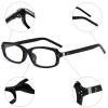 LJCZKA Small Rectangle Blue Light Blocking Glasses for Women Men Rectangular Computer Glasses Narrow Frame Anti Eyestrain view 4