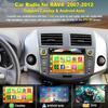 Car Radio for Toyota RAV4 2007 2008 2009 2010 2011 2012, 7-inch Touch Screen Stereo Support CD/DVD,CarPlay&Android Auto, Bluetooth5.2&Voice Control, Backup Camera& SWC,AM/FM Car Radio Receiver view 4