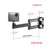 ADBWEKKF LCD-123L-PR Strong Projector Wall Mount Bracket Full Motion 360 Rotate Tilt 30kg Profile Extendable Wall Distance(with New Joint) view 2