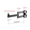 ADBWEKKF LCD-123L-PR Strong Projector Wall Mount Bracket Full Motion 360 Rotate Tilt 30kg Profile Extendable Wall Distance(with New Joint) view 4