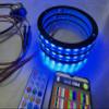 6.5''X2 RGB+White LED Speaker Ring for Car Truck Boat LED Subwoofer Audio Horn Lights Speaker Systems for Trucks Sandtoys Radio view 1