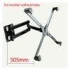 ADBWEKKF AD600 Extension Hook Set Clamp Adaptor for 10"-27" Monitor/tv No Hole 4pc Adjustable Size Tv Mount Accessory Part view 2