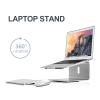 ADBWEKKF AP-2 Aluminum Alloy 360 Degree Rotation Adjustable Laptop Stand 15 Degree Angle for Home/Office 11-17 Inch Notebook(Silver) view 2