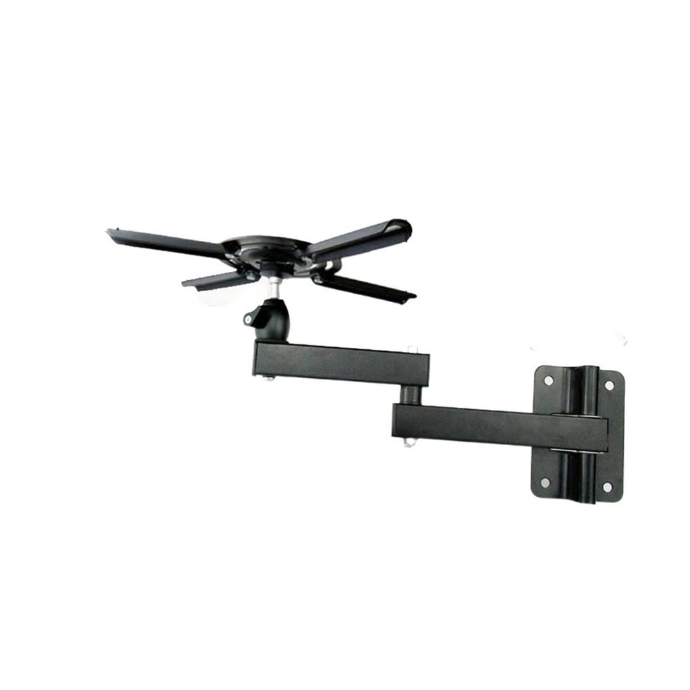 ADBWEKKF LCD-122PR-A Strong Projector Wall Mount Bracket Full Motion 360 Rotate Tilt 8kg with Plate Flexible Arm Foldable(with Hook)