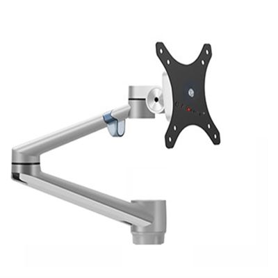 ADBWEKKF OL-3L OL-3T DIY Part 32" Monitor Tray with Long Arm Aluminum Desktop Accessory Part Silver Black Rotate 360 Full Motion Tilt(Gray)