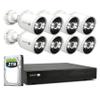 Swann AdvancedX Wired NVR 4K Security Camera System 16 CH, 8 PoE Outdoor Cameras, 2TB, Color Night Vision, Motion Detect view 1
