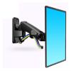 ADBWEKKF F120 17-27" Gas Spring Full Motion TV Wall Mount Bracket LCD Monitor Stand Aluminum Arm Bracket Silver 360 Rotate(F120 Black) view 1