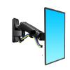 ADBWEKKF F120 17-27" Gas Spring Full Motion TV Wall Mount Bracket LCD Monitor Stand Aluminum Arm Bracket Silver 360 Rotate(F120 Black) view 2