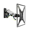 ADBWEKKF F120 17-27" Gas Spring Full Motion TV Wall Mount Bracket LCD Monitor Stand Aluminum Arm Bracket Silver 360 Rotate(F120 Black) view 4