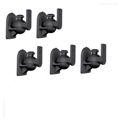 ADBWEKKF (5pcs) SW-03A with Steel Plate 3.5kg 7.7lbs Tilt Rotate Sound Speaker Bracket Wall Holder with Knob(5PCS SW-03A)
