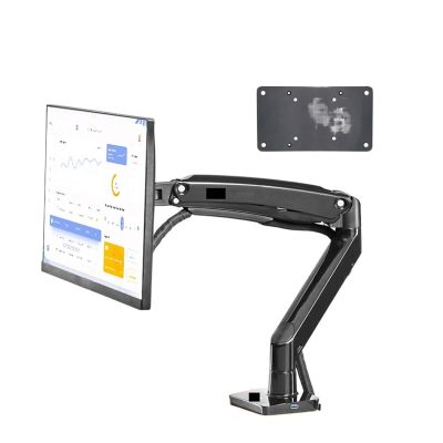 ADBWEKKF F100A Gas Spring Arm 22-35 Inch Screen Monitor Holder 360 Rotate Tilt Swivel Desktop Monitor Mount Arm 2-13kg USB3.0 Ports(with 200X100)