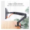 ADBWEKKF F100A Gas Spring Arm 22-35 Inch Screen Monitor Holder 360 Rotate Tilt Swivel Desktop Monitor Mount Arm 2-13kg USB3.0 Ports(with 200X100) view 3
