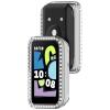 2 Pack Bling Cases for Honor Band 10 Cover Hard PC Crystal Diamonds Rhinestone Protective Bumper Shell Smartwatch, without Screen Protector (Clear/Clear) view 3