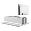 ADBWEKKF Aluminium Adjustable Double Vertical Laptop Stand Portable Notebook Mount Support Base Holder for MacBook Pro Air HC002 view 3