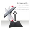 ADBWEKKF DL-T300-140 Pivot Rotate Big Base Steel 10"-27" Monitor Stand LCD Monitor Mount Bracket 10kg Computer Desktop Stand(DL-T300-140) view 3