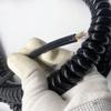 ACFFVBW Coiled Extension Cord, 8 Core 22AWG Spiral Network Cable Shielding Spring Wire(Stretch 5 Meters) view 2