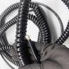 ACFFVBW Coiled Extension Cord, 8 Core 22AWG Spiral Network Cable Shielding Spring Wire(Stretch 5 Meters) view 3