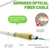 4FT SC/APC to SC/APC Fiber Optic Internet Cable, Armored Single Mode Patch Cable with Coupler, Fiber Optic Jumper Cord for Replacement Home Fiber Internet, OS1/OS2 Compatible, Simplex 9/125um LSZH view 2