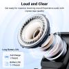 Induction Speaker with Phone Stand 5 in 1 Wireless Induction Bluetooth Audio for iPhone Android Phone Speakers Amplifier with Rechargeable Colorful Light, Birthday Gifts for Men Women Teens (Black) view 4