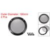2PCS 6.5" Car Audio Speaker Subwoofer Grill Protective Circle Case Metal Mesh Cover for Home Audio Systems view 2