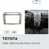 9inch 2DIN Installation Dash Kit fits for Toyota Corolla Verso 2004-2009 Aftermarket Android Car Radio Stereo Mounting Fascia Panel view 2