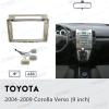 9inch 2DIN Installation Dash Kit fits for Toyota Corolla Verso 2004-2009 Aftermarket Android Car Radio Stereo Mounting Fascia Panel view 4