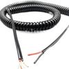 ACFFVBW Coiled Extension Cord, 2 Cores Power Telescopic Wire 1.5mm Square Stretch 1 Meter to 12 Meters Black Spiral Cable Pure Copper(Stretch 4 Meters) view 1