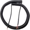 ACFFVBW Coiled Extension Cord, 2 Cores Power Telescopic Wire 1.5mm Square Stretch 1 Meter to 12 Meters Black Spiral Cable Pure Copper(Stretch 4 Meters) view 2