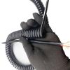 ACFFVBW Coiled Extension Cord, 2 Cores Power Telescopic Wire 1.5mm Square Stretch 1 Meter to 12 Meters Black Spiral Cable Pure Copper(Stretch 4 Meters) view 3