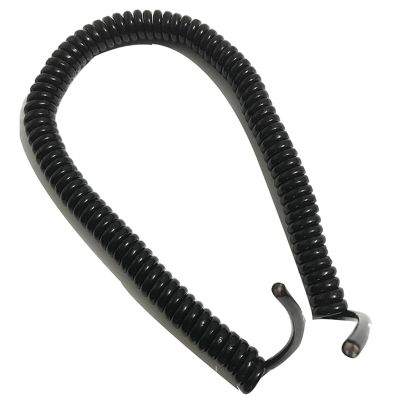 ACFFVBW Coiled Extension Cord, 10 Core Extensible Wire Cable 0.3mm Square OD 10mm Shielded Spiral Wire Stretch 1 Meter 5 Meters(Stretch 1 Meters)