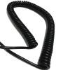 ACFFVBW Coiled Extension Cord, 10 Core Extensible Wire Cable 0.3mm Square OD 10mm Shielded Spiral Wire Stretch 1 Meter 5 Meters(Stretch 1 Meters) view 4