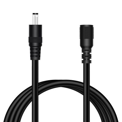 Fancasee 18AWG 6FT DC Power Extension Cable, 5.5mm x 2.1mm Male to Female Barrel Plug Jack Power Supply Adapter 5.5x2.1mm Extension Cord for CCTV Surveillance Security Camera LED Strip