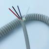 ACFFVBW Coiled Extension Cord, 4 Cores 22AWG Shrinkable Telescopic Wire Gray 0.3mm2 Cable 1 Meter 20 Meters Stretchable Cable(Stretch 2Meters) view 3