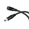 18AWG DC Power Extension Cable, 5.5mm x 2.1mm Male to Female Barrel Plug Jack Power Supply Adapter 5.5x2.1mm Extension Cord for CCTV Surveillance Security Camera LED Strip, 1FT view 1