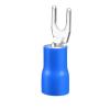 1000 Pcs Electrical Crimp Terminal SV1.25-3 European Fork Type Pre-Insulated Cold-Pressed Terminal, Y/U Type Brass Cable Lug, Copper Wire Connector view 1