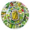 50 Packs Pickled Cucumber Stickers Water Bottles Laptop Phone Computer Guitar Skateboard Hydroflasks Pickled Vinyl Sticker Waterproof Aesthetic Trendy Decals for Kids Teens Girls Adults view 1