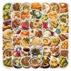 100 Packs Middle East Diet Stickers Water Bottles Laptop Phone Computer Guitar Skateboard Hydroflasks Delicious Food Vinyl Sticker Waterproof Aesthetic Trendy Decals for Kids Teens Girls Adults view 2