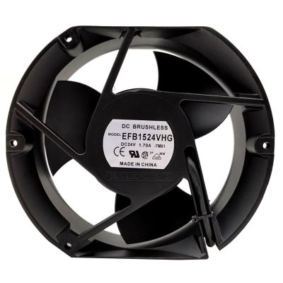 17.2cm Axial Fan with ABB Waterproof Plug, EFB1524SHG 110V 220V 240V Cooling Fan 172mm x 150mm x 51mm, High Speed Cooling Fans for Charging Station, Large Imaging Equipment