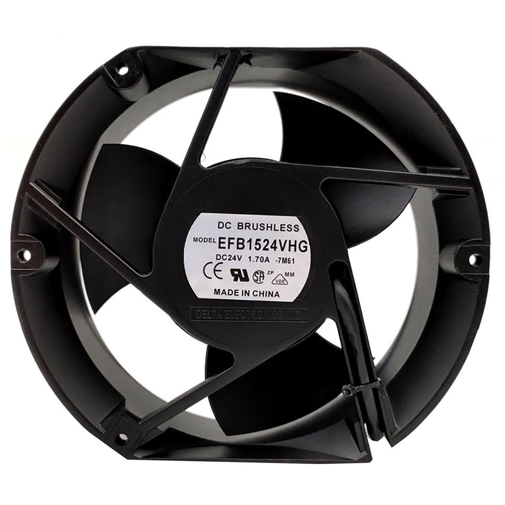 17.2cm Axial Fan with ABB Waterproof Plug, EFB1524SHG 110V 220V 240V Cooling Fan 172mm x 150mm x 51mm, High Speed Cooling Fans for Charging Station, Large Imaging Equipment