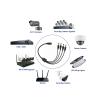 2-Pack 1 to 4 Way DC Power Splitter Cable, 5.5mm x 2.1mm, Power Adapter Cord for CCTV Security Cameras, LED Strip Lights, Surveillance Systems, and More Devices view 2